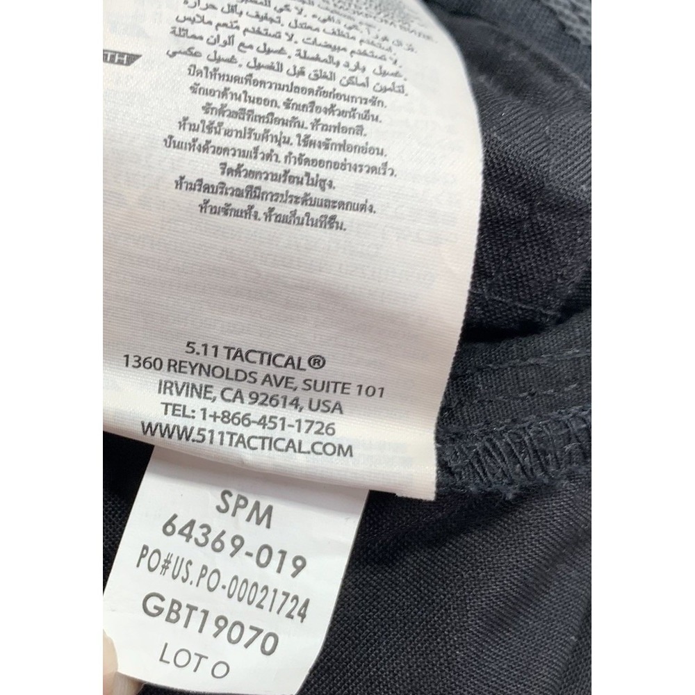 5.11 Tactical Womens Taclite Cargo EMS Pants Black Size 12 64369 Ripstop - Picture 8 of 8